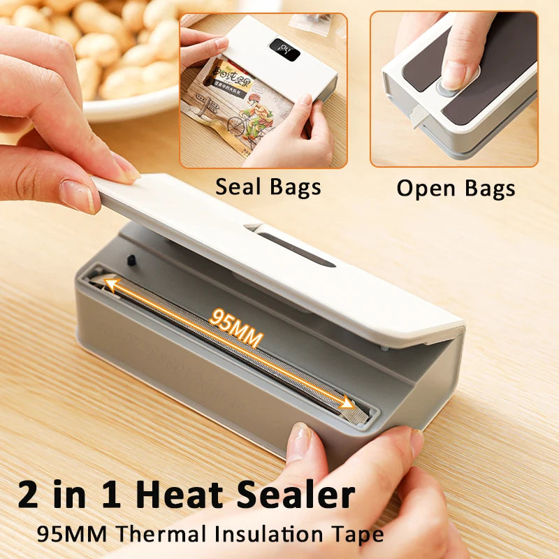 Rechargeable Mini Bag Sealer & Cutter – 2-in-1