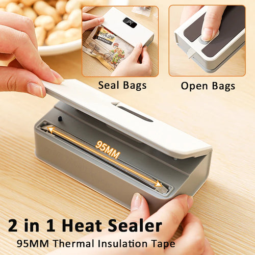 Rechargeable Mini Bag Sealer & Cutter – 2-in-1